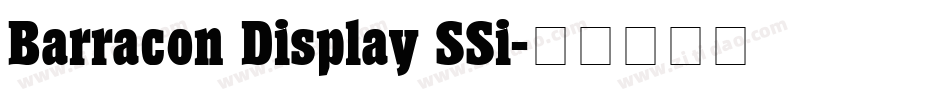 Barracon Display SSi字体转换